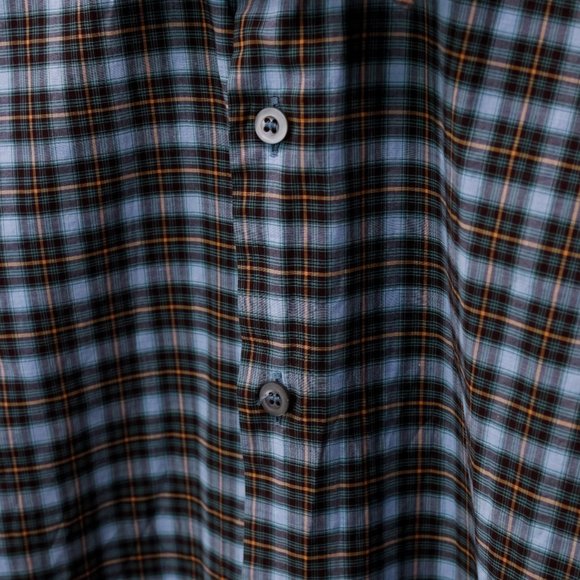 Prada Blue Checkered Cotton Shirt - Picture 7 of 14